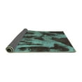 thumbnail image 2 of Ahgly Company Indoor Square Abstract Turquoise Blue Modern Area Rugs, 3' Square, 2 of 4