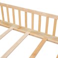 thumbnail image 6 of Miniyam Twin Size Toddler Floor Bed with Fence, Natural, 6 of 8