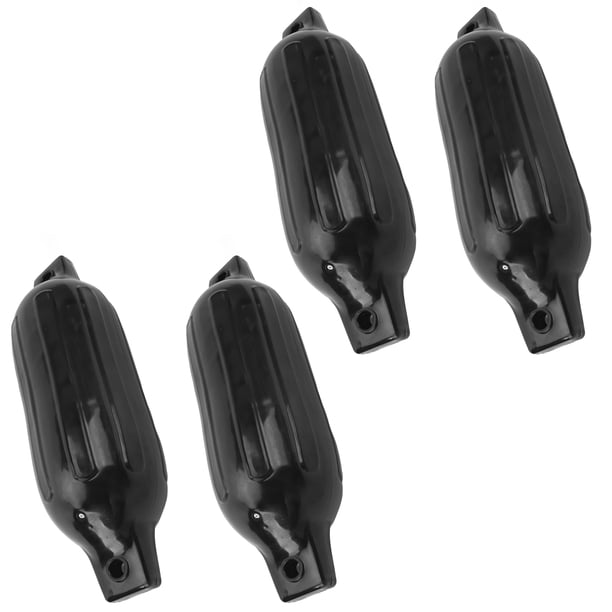Parachoques Inflables Para Barcos, Parachoques De Protección De Boyas Negras, Resistente Al Agua Salada De Alta Resistencia Con Cuerda De Nailon De 6,5 Pies Para Muelles