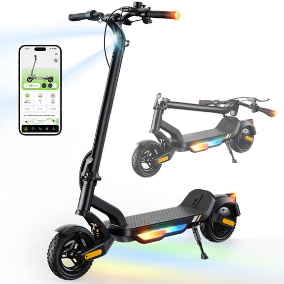 Electric Scooter for Adults, 19 Miles Long Range 500W E-Scooter with Max 20 Mph, Dual Shock Absorption, Turn Signal Light E-Scooter for City Commuting & Campus