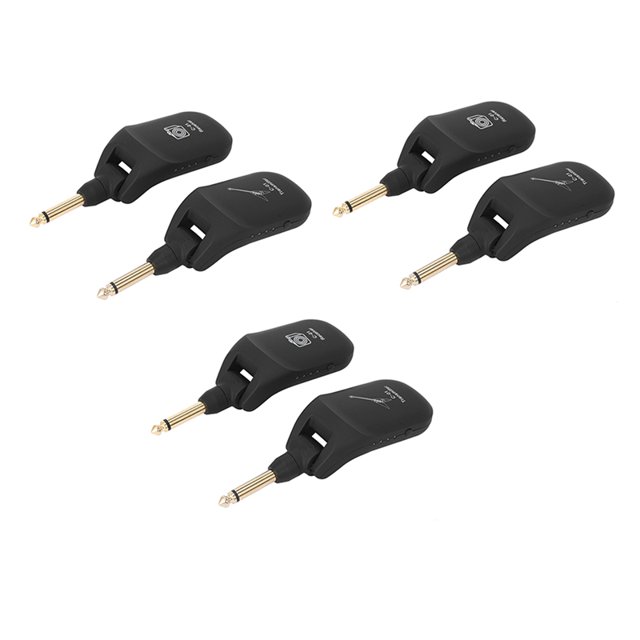 3X de Guitarra Inalámbrico Receptor de Transmisor de Guitarra Inalámbrico Incorporado de 4 Canales Receptor para Guitarra Eléctrica Bajo