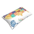 thumbnail image 2 of Haiem Pillowcase for Hair and Skin Queen - USA MAP Printed Soft Pillowcase with Envelope Closure-14"x20", 2 of 8