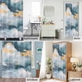 thumbnail image 6 of Grey Marble Fabric Shower Curtain Gold Cloud Washable Shower Curtains for Bathroom, Waterproof Bath Curtain with Hooks Home Decor 72x84in, 6 of 8