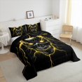 thumbnail image 3 of Castle Fairy Abstract Skull Full Size Comforter Sets 3-Piece for Teens Adults,Gothic Style Bedding Comforter Set,Gradient Lightning Lightweight Bedding Sets,Super Cozy Room Decor,Reversible, 3 of 8
