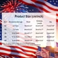 thumbnail image 4 of Boys’ Patriotic Print Double Layer Beach Shorts Summer Lightweight Swim/Outdoor Shorts Kids Clothes, 4 of 5