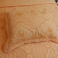 thumbnail image 3 of 3 Piece Floral Embroidered Quilted Bedspread-Beautiful Stitching- Lightweight Bedspread Set Queen/King Size, 3 of 6