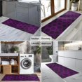 thumbnail image 2 of Purple Gothic Floral Pattern Kitchen Rug Mat,Kitchen Runner Rugs Non Skid Washable,Decorative Kitchen Floor Mats for Kitchen,Sink,Laundry,17"X47", 2 of 5