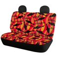 thumbnail image 2 of Uourmeti Fire Shark Print Car Seat Covers 3 PCS Car Seat Covers Full Set Breathable Non Slip Suitable for Truck Sedans, 2 of 10