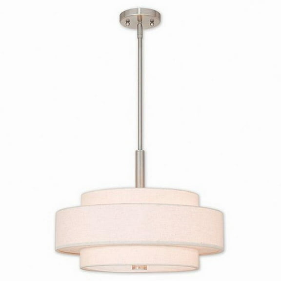 4 Light Pendant in Timeless Style-16 inches Tall and 18 inches Wide-Brushed Nickel Finish Bailey Street Home 218-Bel-2120625