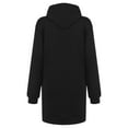 thumbnail image 5 of Vestido tipo sudadera con capucha y bolsillo de longitud media con estampado de Halloween para mujer Fridja  nbo4447, 5 of 5
