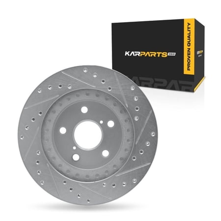KarParts360 For Toyota RAV4 1996 97 98 99 2000 Brake Rotor Front, Driver Side | Cast Iron | Vented | 62 Millimeters / 2.44 Inches Center Hole Diameter | 16 Millimeters / 0.63 Inches Discard Thickness