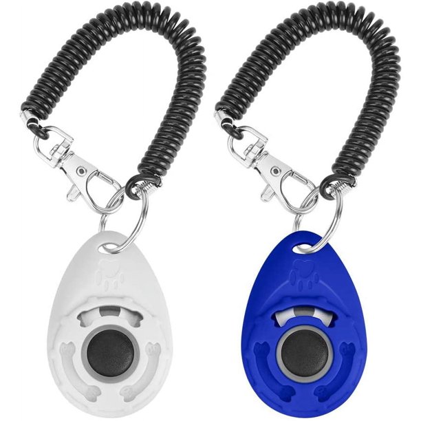 EX Clicker de entrenamiento para perros con correa para la muñeca, duradero, liviano, fácil de usar, Clicker de entrenamiento para mascotas para gatos, cachorros, pájaros, caballos. Perfecto para ent brillar Electrónica
