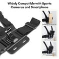 thumbnail image 4 of Phone Sports Camera Accessory Set Chest Strap Mount + Head Strap + Neck Holder + Phone Holder for Cycle Hiking Boating Travel Video Recording Live Stream, 4 of 7