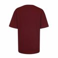 thumbnail image 5 of Pntutb Femmes Hauts Courts Tendance T-Shirt Décontracté à Imprimé Lettres Sourire pour Femmes Col Rond Manches Courtes Haut T-Shirt à Manches Courtes Col Rond/chemise Rabais, 5 of 5