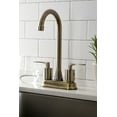 thumbnail image 3 of Kingston Brass KB8493SVL Two-Handle 2-Hole Deck Mount Bar Faucet in Antique Brass, 3 of 5