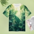 thumbnail image 5 of Palm Print Women T-Shirt Classic O Neck T-Shirts Short-Sleeve Trendy Animal Print Design Tshirt Casual Clothing, 5 of 5