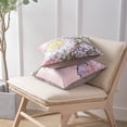 thumbnail image 5 of Phantoscope Tropical Series Decorative Throw Pillow Covers, Light Purple Sunflower, 18" x 18", Set of 4, 5 of 6