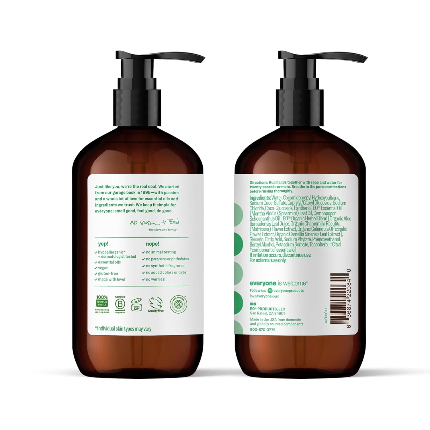 Everyone Hand Soap Spearmint & Lemongrass, 12.75 oz (3-Pack)