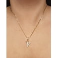 thumbnail image 3 of Cadena y dije de brillos con corona de oro laminado letra Y, 3 of 7