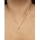 thumbnail image 3 of Cadena y dije de brillos con corona de oro laminado letra Y, 3 of 7