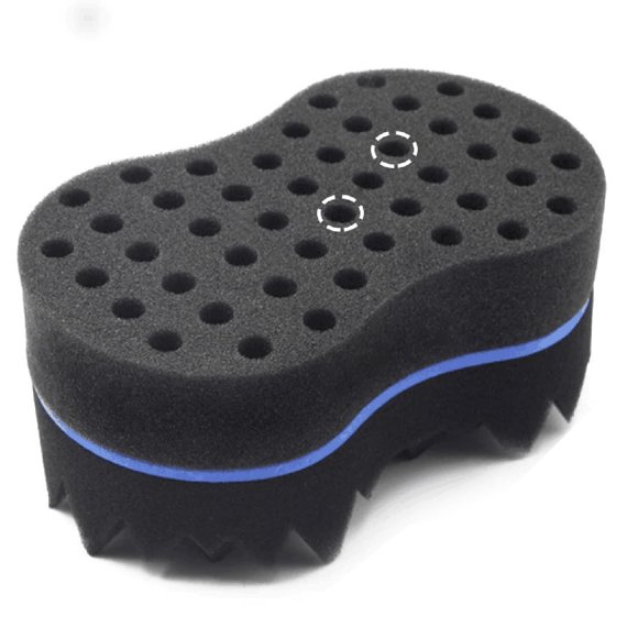 RioRand Esponja para el cabello Magic Barber Twist Curl Brush Esponja Dreads Locking Afro Coil Comb (azul 4.5 pulgadas (paquete de 1)