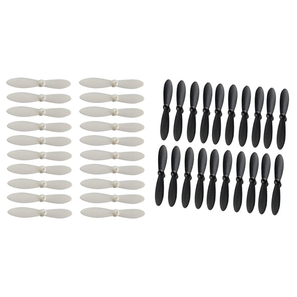 Reemplazo Hélice s Hélices de 40 Piezas para Piezas de Repuesto de No Tripulados 20 piezas blanco + 20 piezas negro Yotijar Hélice Drone Quadcopter