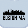 thumbnail image 4 of Inktastic Boston Massachusetts Skyline City Silhouette Boys or Girls Baby Bib, 4 of 4