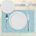 thumbnail image 3 of Ambesonne Aqua Place Mats Set of 4, Water Drops Oceanic Naval, Standard Size, Pale Blue, 3 of 6