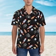 thumbnail image 2 of Fotbe Space Rocket Camisa Hawaiana para Hombre Unisex – Camisa Casual de Verano con Botones de Manga Corta de Algodón y Lino,XX-Large, 2 of 7
