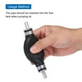 thumbnail image 5 of Uxcell Fuel Transfer Pump, 1/4 Inch Rubber Fuel Transfer Vacuum Fuel Line Hand Primer Gasoline Petrol Pump Pack of 2, 5 of 5