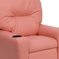 thumbnail image 6 of Emma + Oliver Pink Vinyl Kids Recliner with Cup Holder, 6 of 12