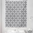 thumbnail image 1 of Black and White Tapestry, Portuguese Azulejo Tiles Pattern with Monochrome Flowers European Design, Fabric Wall Hanging Decor for Bedroom Living Room Dorm, 5 Sizes, Black White, by Ambesonne, 1 of 1