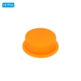 thumbnail image 3 of Uxcell 0.57" LED Flashlight Switch Cap, 6 Pcs Silicone Soft Boot Cap Cover, Orange, 3 of 5
