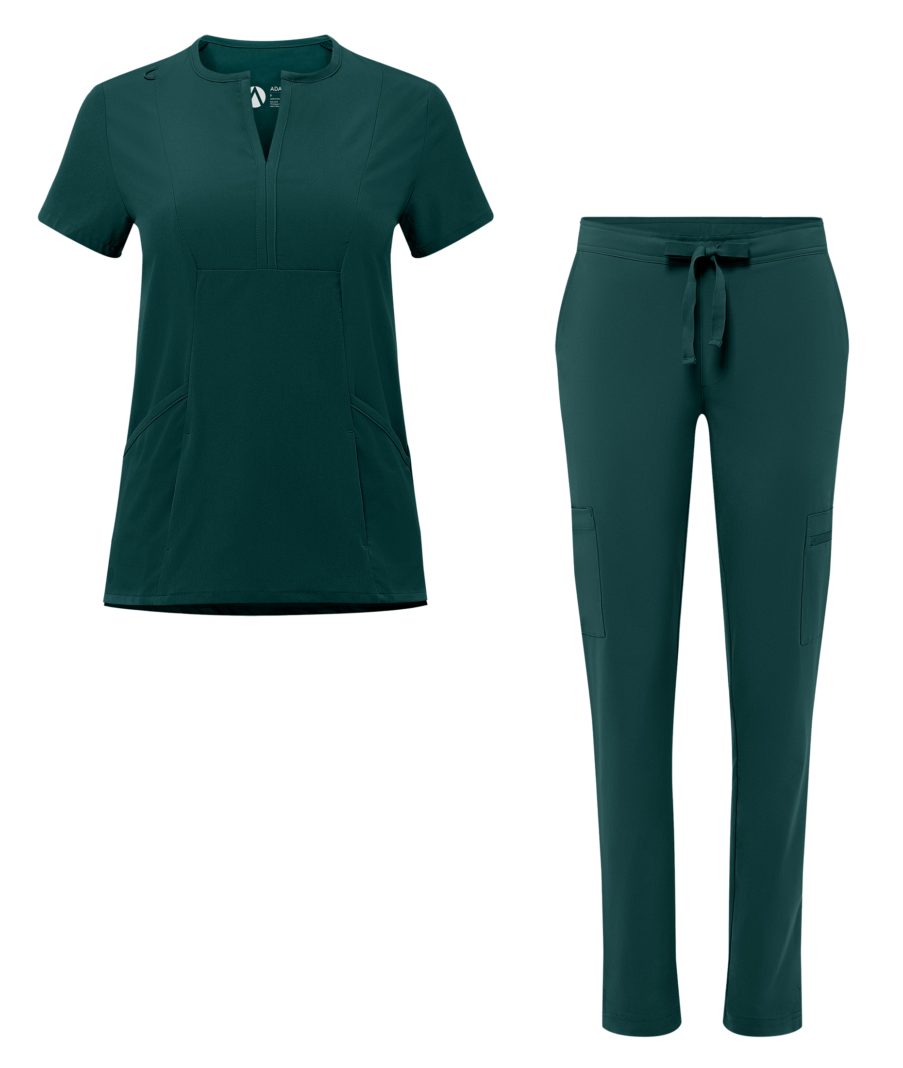 skinny cargo scrub pants