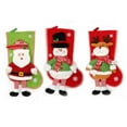 thumbnail image 2 of Inteprter Medias de dibujos animados de Navidad tridimensional muñeco de nieve alce colgador calcetines bolsa de regalo decoración del hogar Kits de decoración para fiestas Muñeco de nieve, 2 of 6