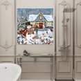 thumbnail image 4 of Wall Art Prints, Christmas Framed Canvas Prints for Bedroom Living Room Bathroom Office, Farmhouse Snowman Xmas Tree Snowflake Gallery Wrap Wall Art Poster for Gifts Home Decor 24"x24", 4 of 9