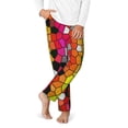 thumbnail image 2 of Susaid Colorful Tie Dye Stained Glass 1 Print Soft Teen Sleep Pants, Long Pajama Bottoms with Two Pockets and Elastic Waist, Designed for Ages 5-16-Medium, 2 of 6