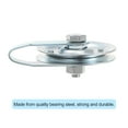 thumbnail image 4 of 1 Set Garage Door Pulley 76mm 3" OD Garage Cable Pulley for Garage Door System, Silver Tone, 4 of 5