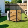 thumbnail image 3 of VEIKOUS 48"H x 78"W 2-Panel Fence Privacy Screen, Outdoor No Dig Divider for Pool, Garden, AC & Trash Hide, Natural, 3 of 22