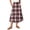 Pink, variant on Delconic Women’s Plaid Tiered Midi Skirt with Elastic Waistband Drawstring and Pockets Lightweight Casual Style Light Brown S