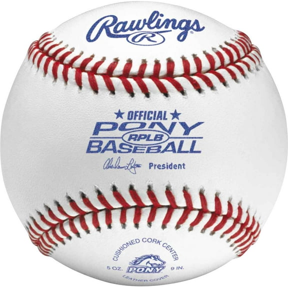 Rawlings Pony League Tournament Grade Cushioned Cork Center Baseballs