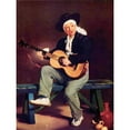 thumbnail image 3 of Manet, Edouard 19x24 Black Modern Framed Museum Art Print Titled - The Spanish singer, 3 of 5