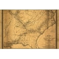 thumbnail image 1 of 24"x36" Gallery Poster, map of Georgia RailRoad north south carolina 1839, 1 of 1