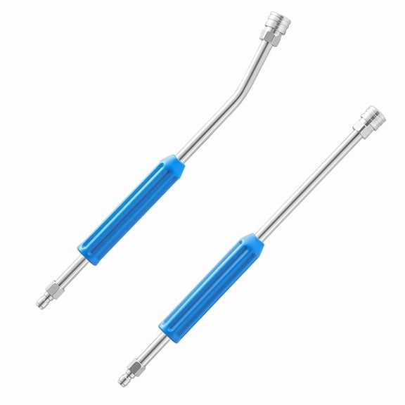 Pressure Washer Extension Wand 17 Inch,30 Degree Curved Pressure Washer Wand for Gutter, 1/4Inch Quick Connect, 2 Pack