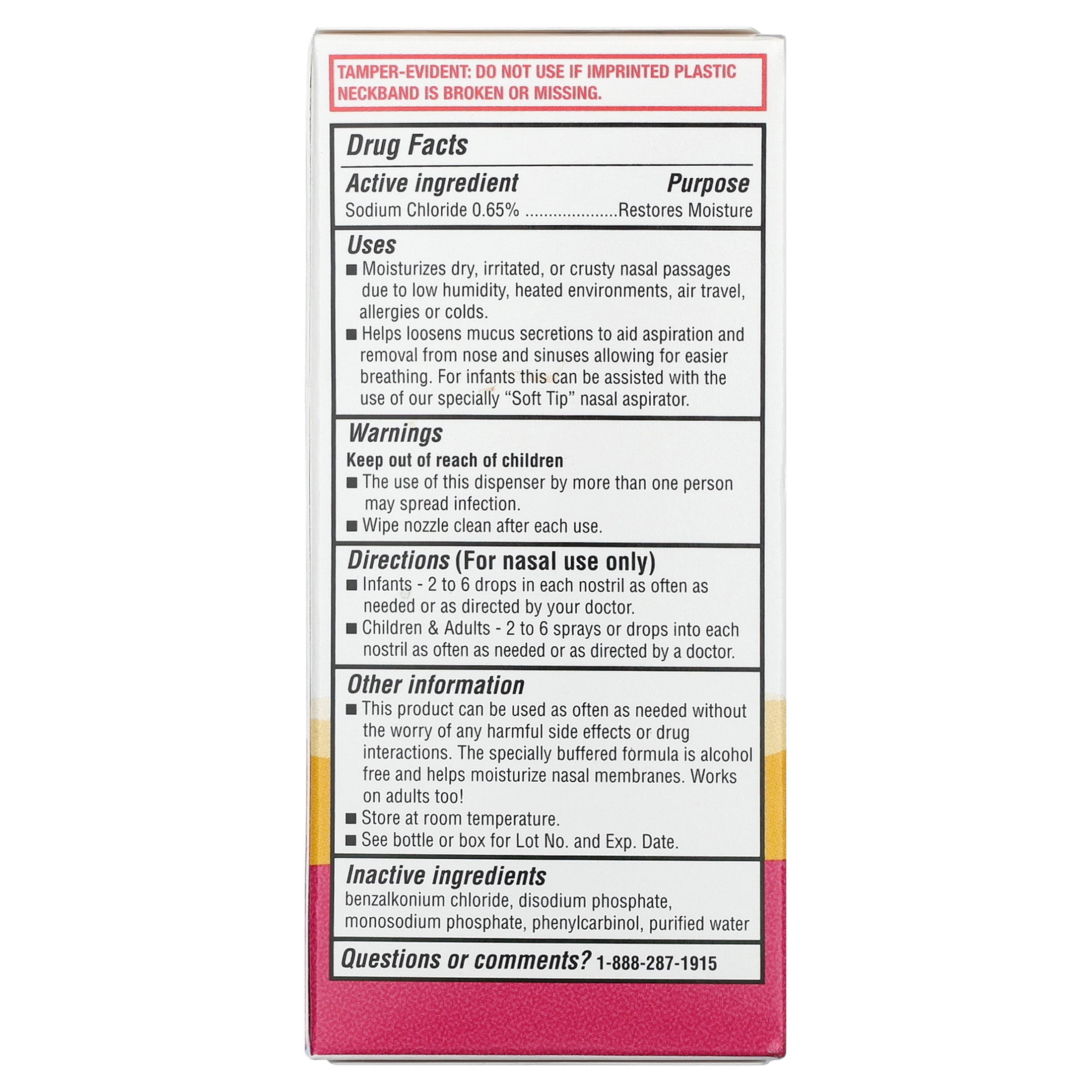 (3 pack) Equate Infants' Saline Spray/Drops, 1 fl oz