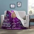 thumbnail image 3 of LHSHID Custom Love Saying Message Text Blanket to My Wife from Husband I Want All My Last to Be Will You Custom Hug Blanket Gifts, 3 of 5