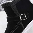 thumbnail image 7 of Hinvhai Winter Classic Warm Ankle Snow Booties with Fur Lining for Women, Casual Fashion Waterproof Lightweight Anti Slip Ankle Snow Boots Black 9.5(43), 7 of 7