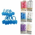 thumbnail image 2 of 24 Pc (2pk) Decorative Plastic Molded Shower Hooks Rod Curtain Rings Bathroom, 2 of 3
