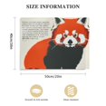 thumbnail image 3 of Orinice Red Panda Striped Fine Art Aesthetic Poster & Print Wall Painting for Home Decor - Canvas Living Room Bedroom Office Wall Decor 20x16in, 3 of 6
