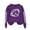 505_Purple, variant on QASIEATN Fall Fashion Women Hoodless Pullover Women's Rugby Printed Pullover Round Neck Casual Hoodie
